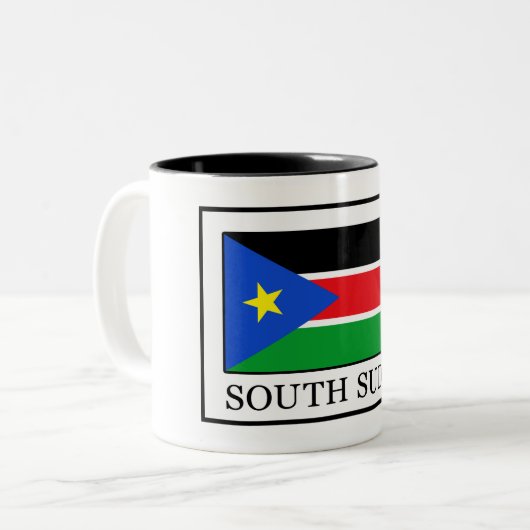 Zuid-Sudan Tweekleurige Koffiemok (Voorkant links)