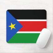 Zuid-Sudan Vlag Mousepad Muismat (Met muis)