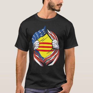 Zuid-Vietnam Vlag Amerikaanse trots op mijn Vietna T-shirt