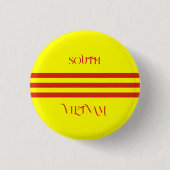 zuid - vietnam vlag ronde button 3,2 cm (Voorkant)