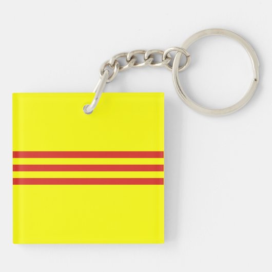 zuid - vietnam vlag sleutelhanger (Achterkant)
