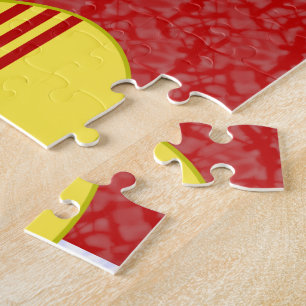 Zuid-Vietnamese engel met zwarte haren gekleed in Legpuzzel