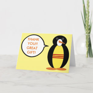 Zuid-Vietnamese pratende mevrouw Penguin Persoonli Bedankkaart