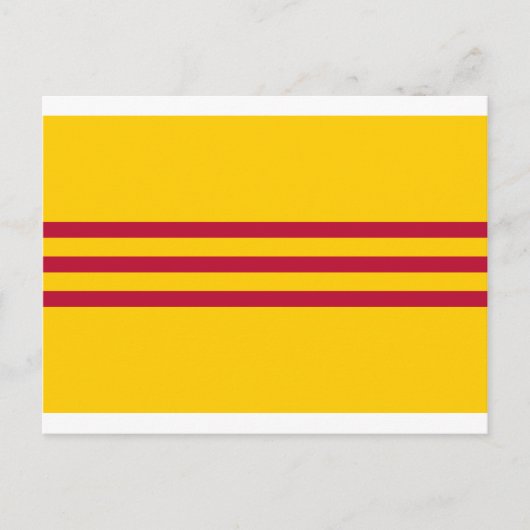 Zuid-Vietnamese vlag - Vietnam Cờ vàng ba sous đ) Briefkaart (Voorkant)