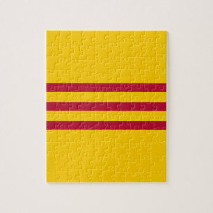 Zuid-Vietnamese vlag - Vietnam Cờ vàng ba sous đ) Legpuzzel