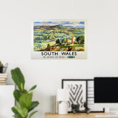 ZUID WALES POSTER (Thuiskantoor)