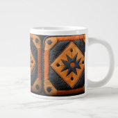 Zuid-West Mooie Country Style Leather Extra Grote Beker (Rechts)