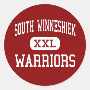 Zuid Winneshiek - Krijgers - Hoog - Calmar Iowa Ronde Sticker