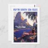  Zuid-Zee Isles Travel Briefkaart (Voorkant / Achterkant)