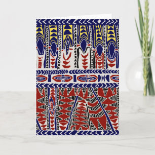 Zuid-Zeeen Samoa Batik Kaart