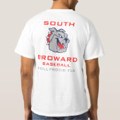 ZUIDBROWARD BASEBALL, HOLLYWOOD FLA T-SHIRT (Achterkant)