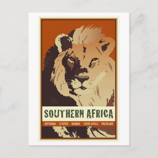 Zuidelijk Afrika Briefkaart (Voorkant)