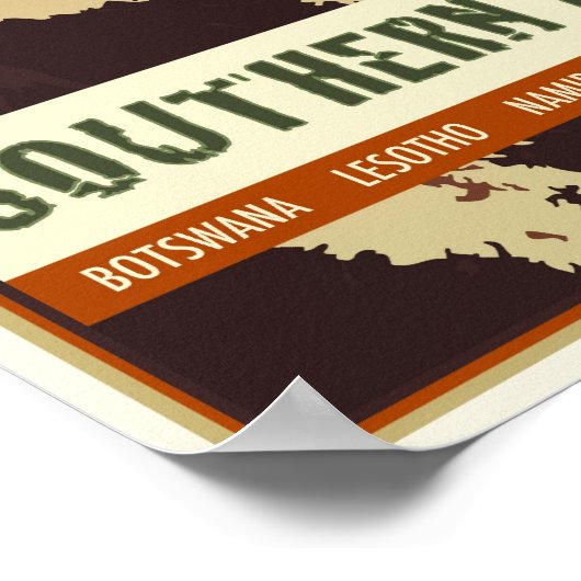 Zuidelijk Afrika Poster (Hoek)