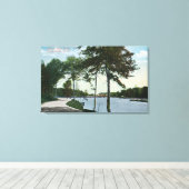 Zuidelijk Blvd-Uitzicht van Central Park en Lake Canvas Afdruk (Insitu (Houten vloer))