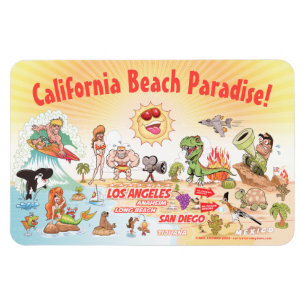 Zuidelijk Californië Beach Paradise Magneet
