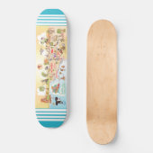 Zuidelijk Californië Beach Paradise Skateboard (Voorkant)