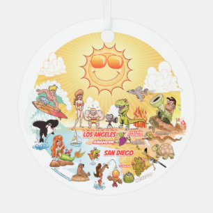Zuidelijk Californië Metalen Ornament