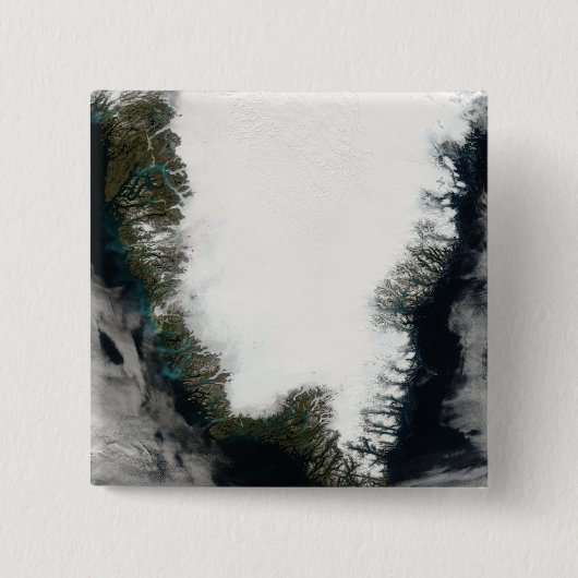 Zuidelijk Groenland Vierkante Button 5,1 Cm (Voorkant)