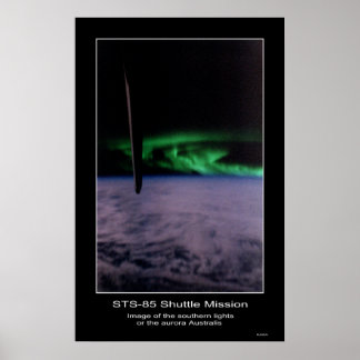 Zuidelijk licht de aurora Austral aan... Poster