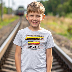 Zuidelijk Pacific GS-4 Daylight-locomotief profiel T-shirt