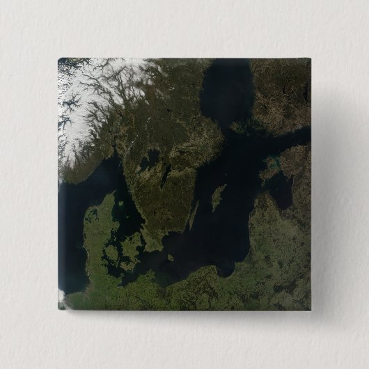 Zuidelijk Scandinavia Vierkante Button 5,1 Cm (Voorkant)