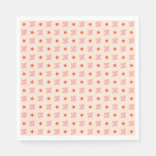 Zuidelijk Snark: Ruw uw hart (roze en oranje) Servet