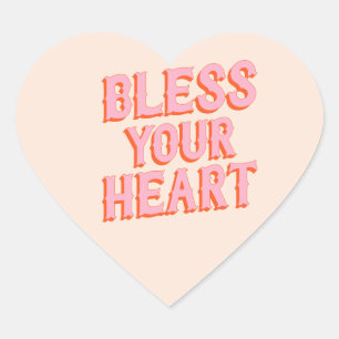 Zuidelijk Snark: Ruw uw hart (roze en oranje) Sticker