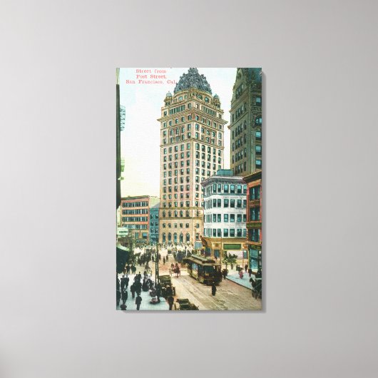 Zuidelijk Uitzicht op Kearny St. Canvas Afdruk (Voorkant)