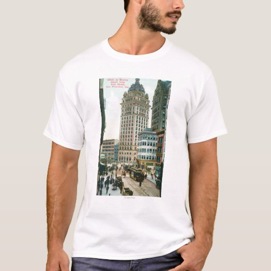 Zuidelijk Uitzicht op Kearny St. T-shirt (Voorkant)