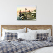 Zuidelijk Uitzicht op Wilmington, NC's stoep Canvas Afdruk (Insitu (Slaapkamer))