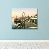Zuidelijk Uitzicht op Wilmington, NC's stoep Canvas Afdruk (Insitu (Houten vloer))