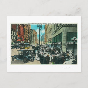 Zuidelijk Uitzicht van Broadway vanaf 6th Street Briefkaart