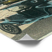 Zuidelijk Uitzicht van Broadway vanaf 6th Street Poster (Hoek)