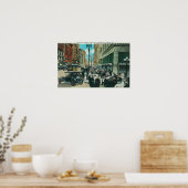 Zuidelijk Uitzicht van Broadway vanaf 6th Street Poster (Keuken)