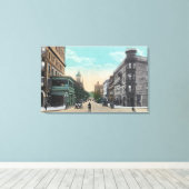 Zuidelijk Uitzicht van Chenango St. van Arlington Canvas Afdruk (Insitu (Houten vloer))