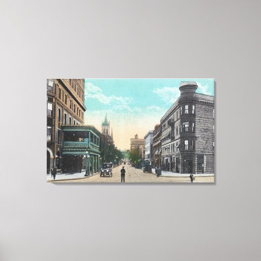 Zuidelijk Uitzicht van Chenango St. van Arlington Canvas Afdruk (Voorkant)
