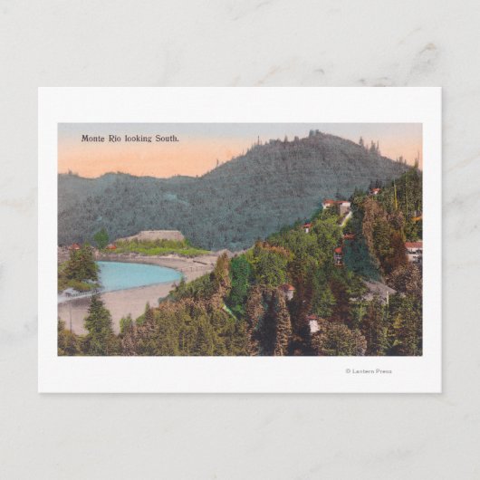 Zuidelijk Uitzicht van de lucht uit Monte Rio Briefkaart (Voorkant)