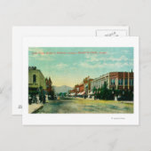 Zuidelijk Uitzicht van de Zesde Straat van Railroa Briefkaart (Voorkant / Achterkant)