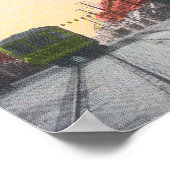 Zuidelijk Uitzicht van Elk Street Poster (Hoek)