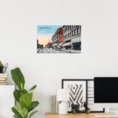 Zuidelijk Uitzicht van Elk Street Poster (Thuiskantoor)