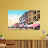 Zuidelijk Uitzicht van Elk StreetBellingham, WA Canvas Afdruk (Insitu (Woonkamer))