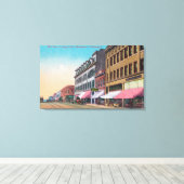 Zuidelijk Uitzicht van Elk StreetBellingham, WA Canvas Afdruk (Insitu (Houten vloer))