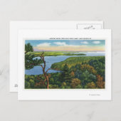 Zuidelijk Uitzicht van het meer van Split Rock Lig Briefkaart (Voorkant / Achterkant)