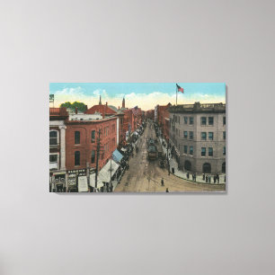 Zuidelijk Uitzicht van Union Square en Lissabon St Canvas Afdruk
