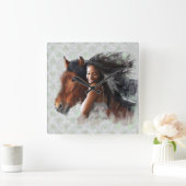 ZUIDELIJK - Wandklok Vierkante Klok (Huis)