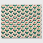 Zuidelijke Ambrosia Coconut Marshmallow Fruitsalad Cadeaupapier (Vlak)