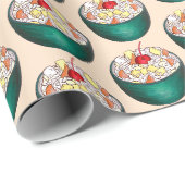 Zuidelijke Ambrosia Coconut Marshmallow Fruitsalad Cadeaupapier (Rol Hoek)