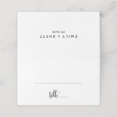 Zuidelijke Belle Calligrafie Wedding (Buitenkant ongevouwen)