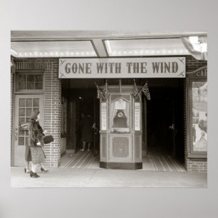 Zuidelijke Bioscoop, 1940. Oude foto Poster