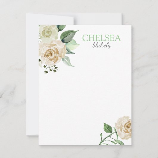 Zuidelijke Bloemen Notitiekaartje (Voorkant)